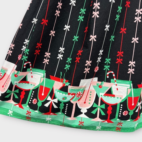 Holiday Cocktail Party Midi Dress Size 1X Christmas Fit & Flare 50s Retro Swing - Picture 5 of 13